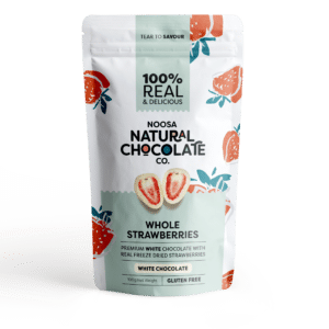 Strawberries - White - Chocolate Coated - 100g - Noosa